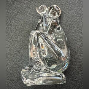 Baccarat Robert Riot Woman and Child 
Crystal Figure
